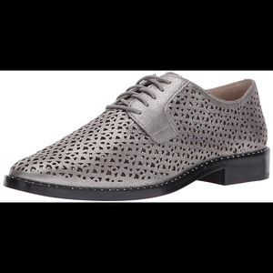 Silver Studded Perforated Oxfords